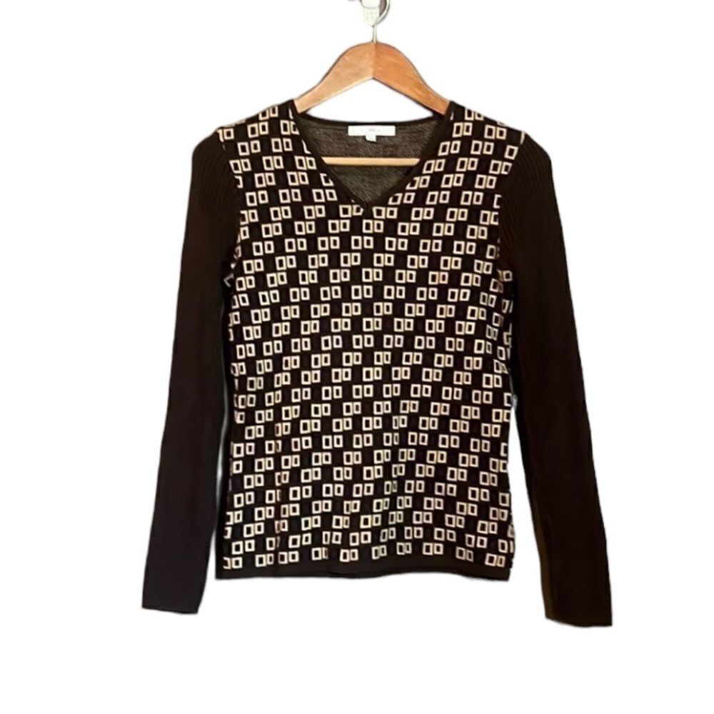 Barney’s New York coop retro patterned sweater